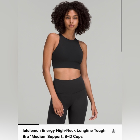 Lululemon Energy High Neck Longline Tough Bra - Picture 1 of 5
